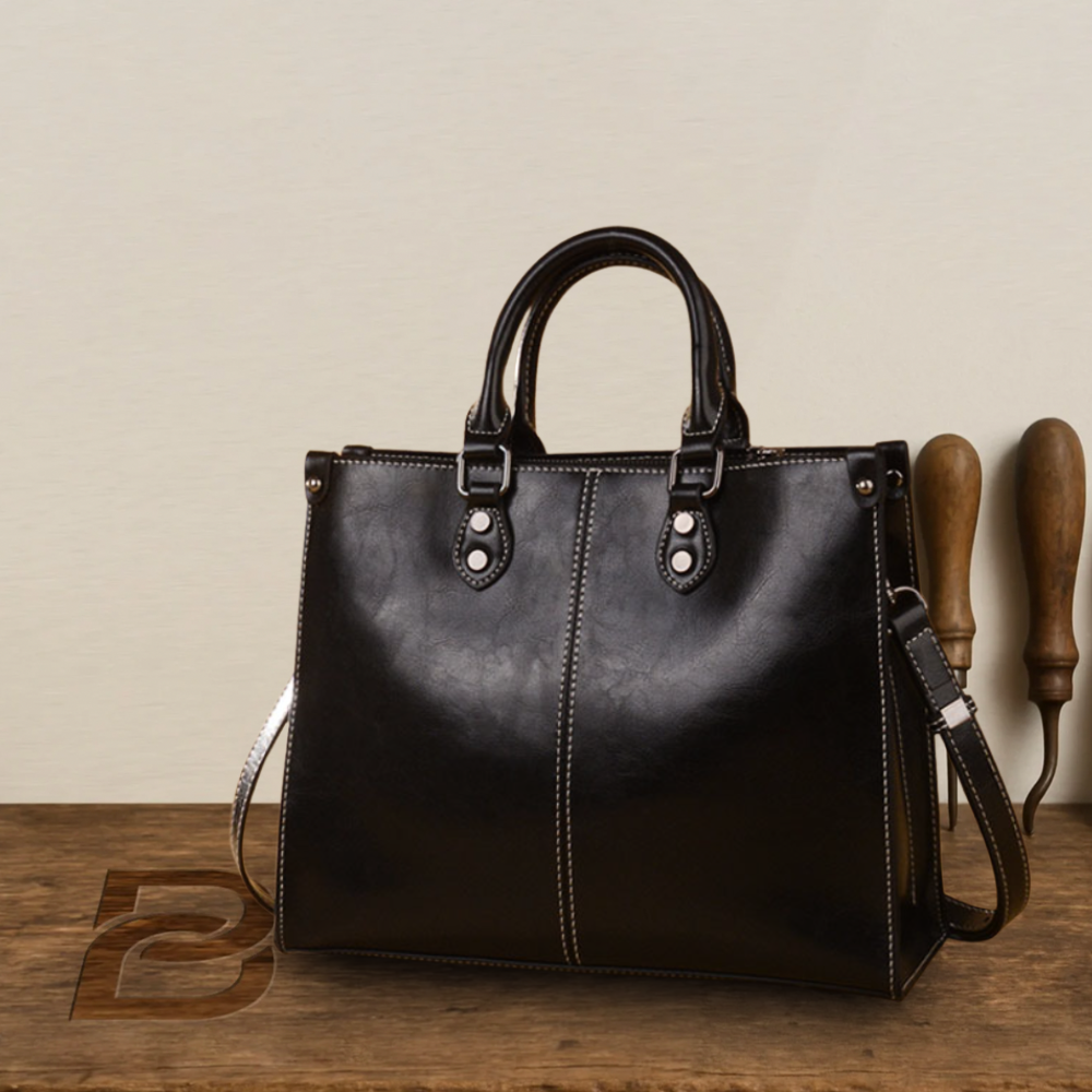 BERK | Fourre-tout en cuir véritable à l'élégance classique
