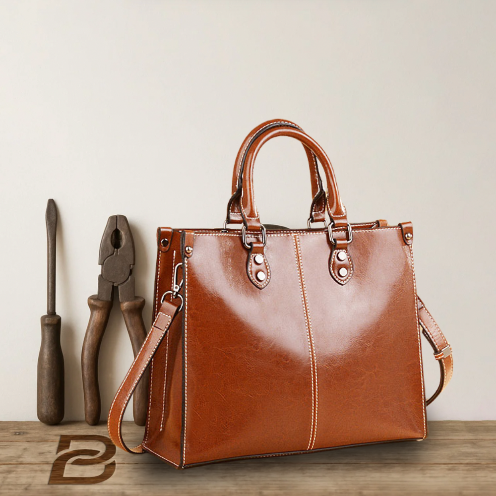 BERK | Fourre-tout en cuir véritable à l'élégance classique