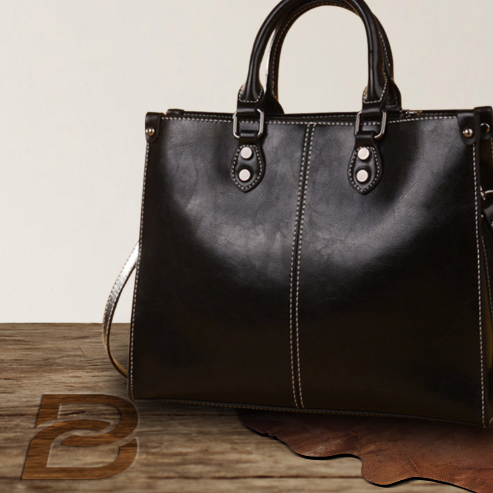 BERK | Fourre-tout en cuir véritable à l'élégance classique
