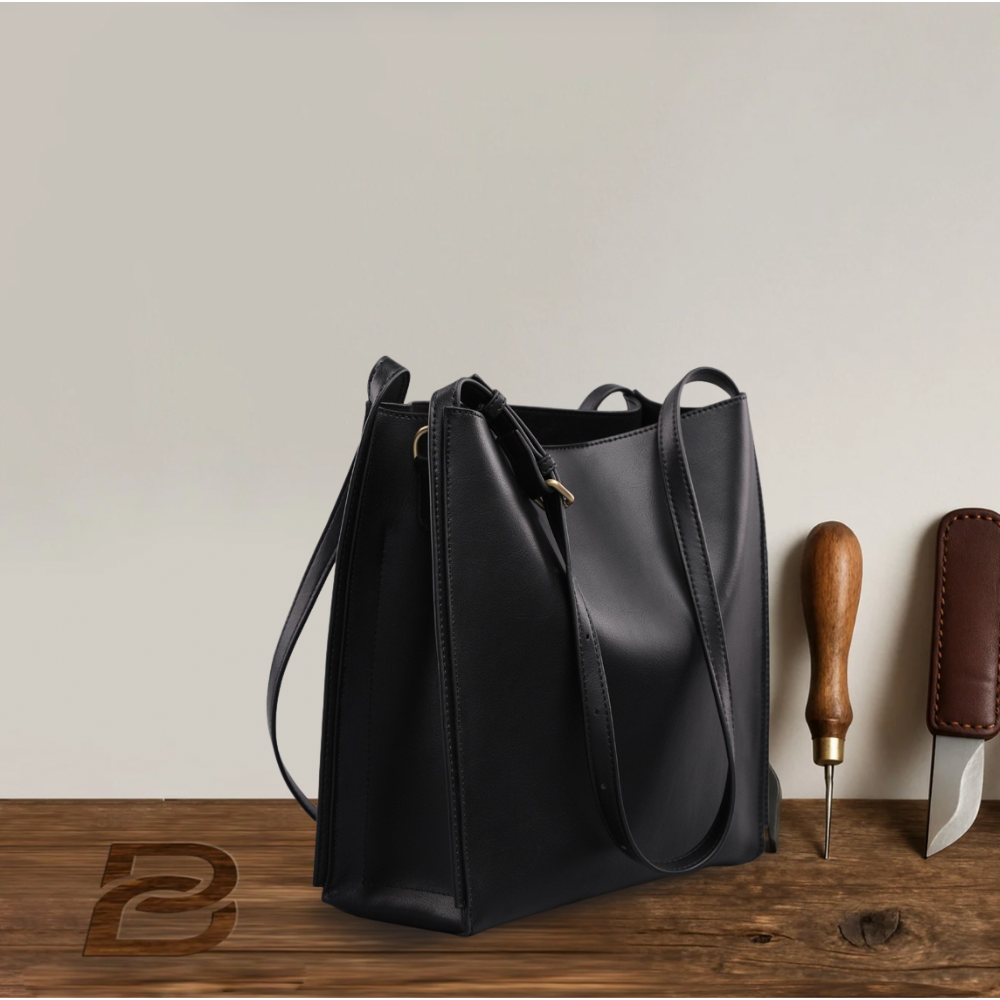 BERK | Sac fourre-tout rétro en cuir véritable