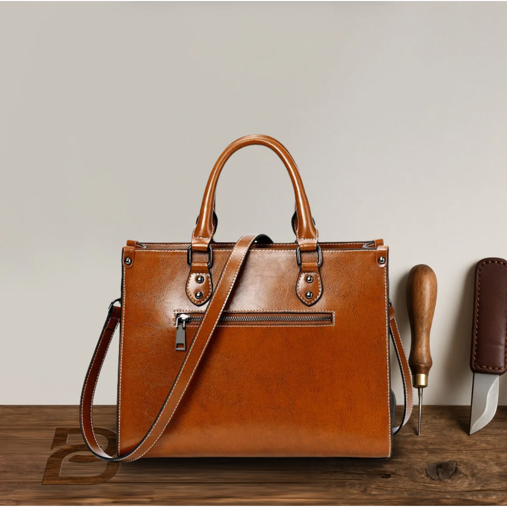 BERK | Fourre-tout en cuir véritable à l'élégance classique