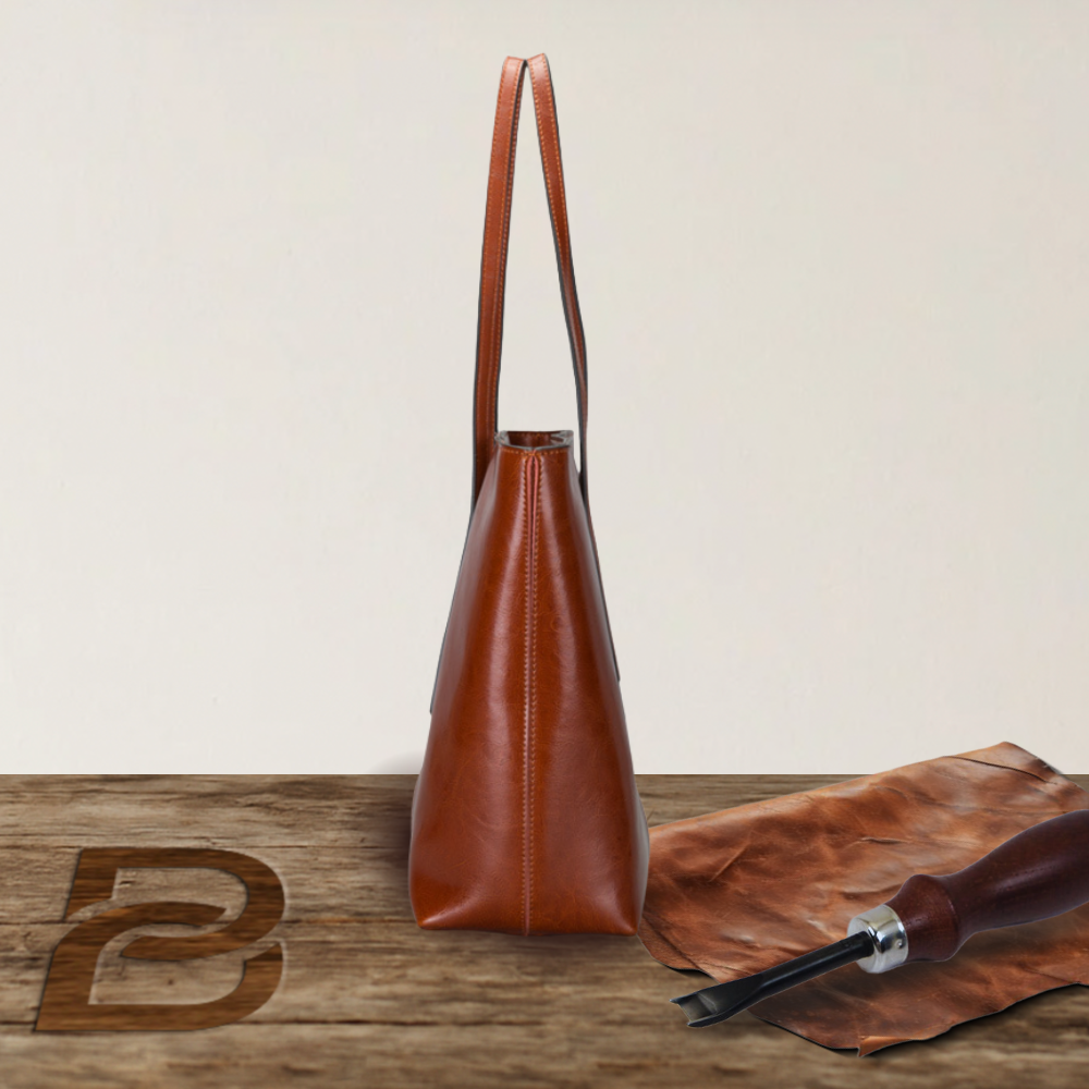 BERK | Sac shopper en cuir lisse classique