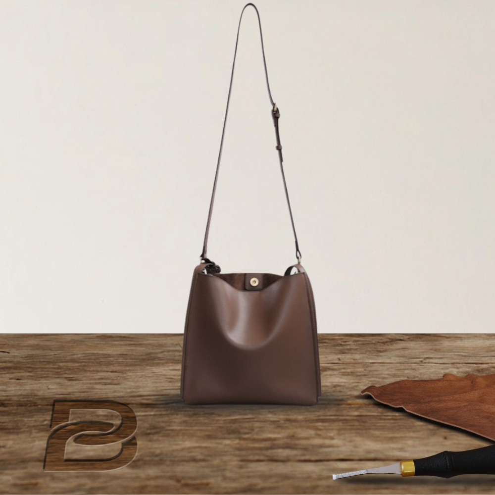 BERK | Sac fourre-tout rétro en cuir véritable