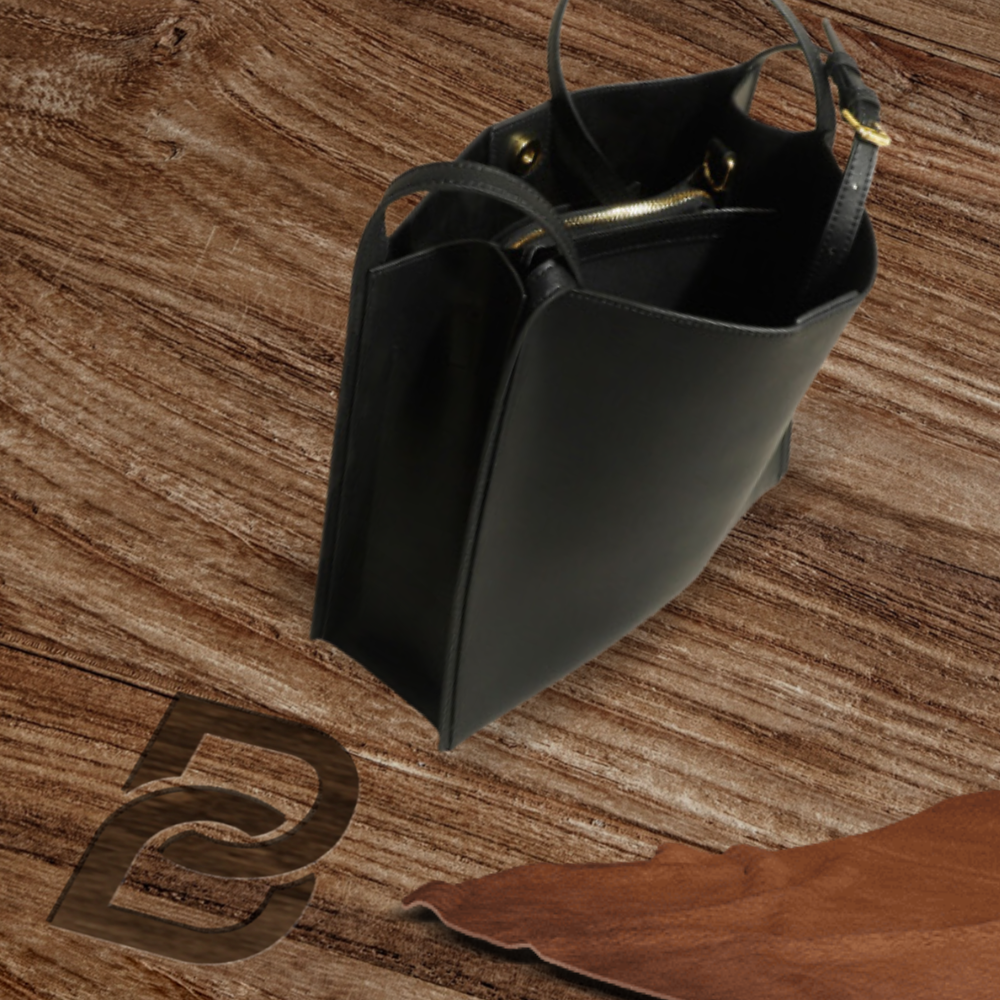 BERK | Sac fourre-tout rétro en cuir véritable