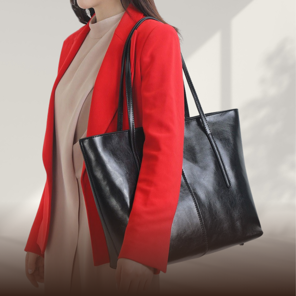 BERK | Sac shopper en cuir lisse classique