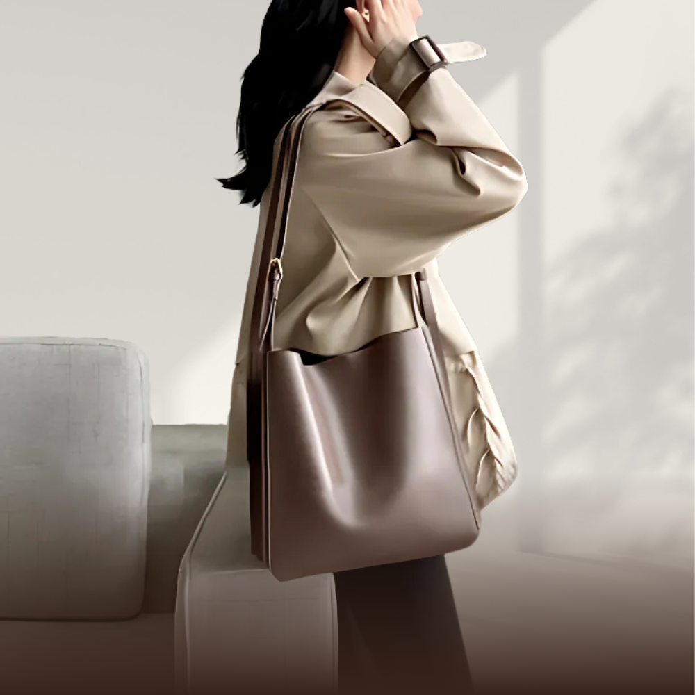 BERK | Sac fourre-tout rétro en cuir véritable