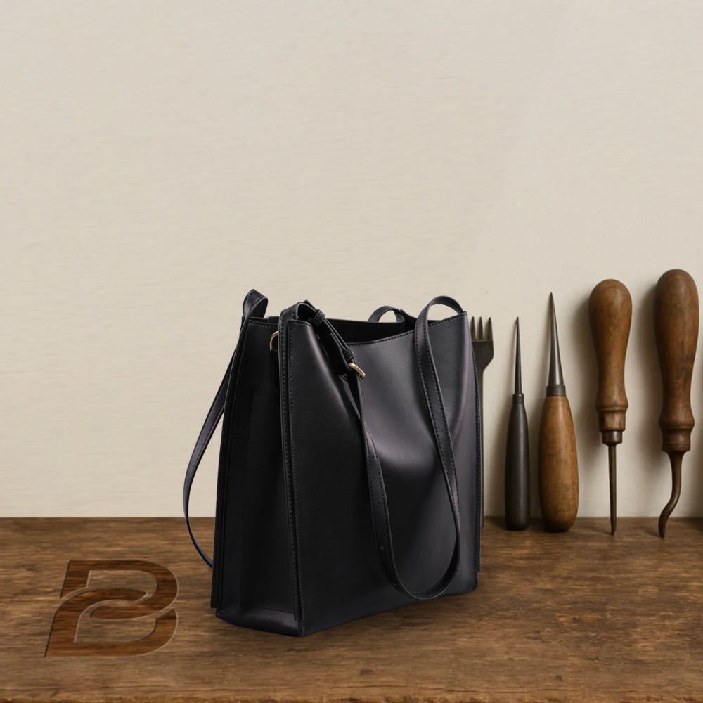 BERK | Sac fourre-tout rétro en cuir véritable