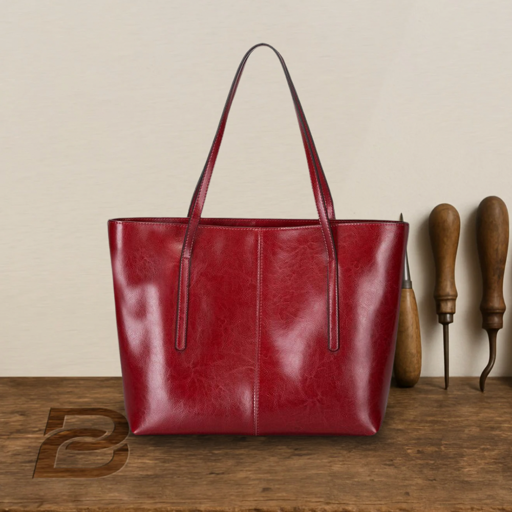 BERK | Sac shopper en cuir lisse classique