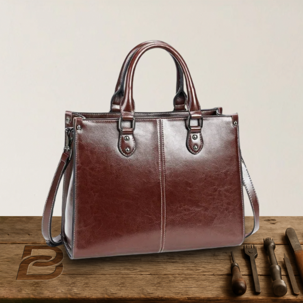 BERK | Fourre-tout en cuir véritable à l'élégance classique
