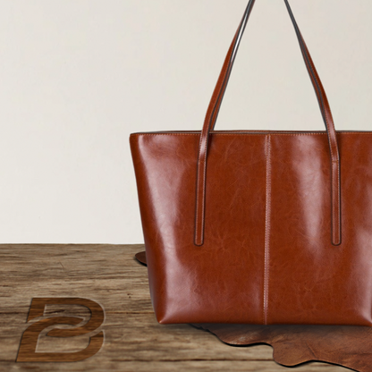 BERK | Sac shopper en cuir lisse classique